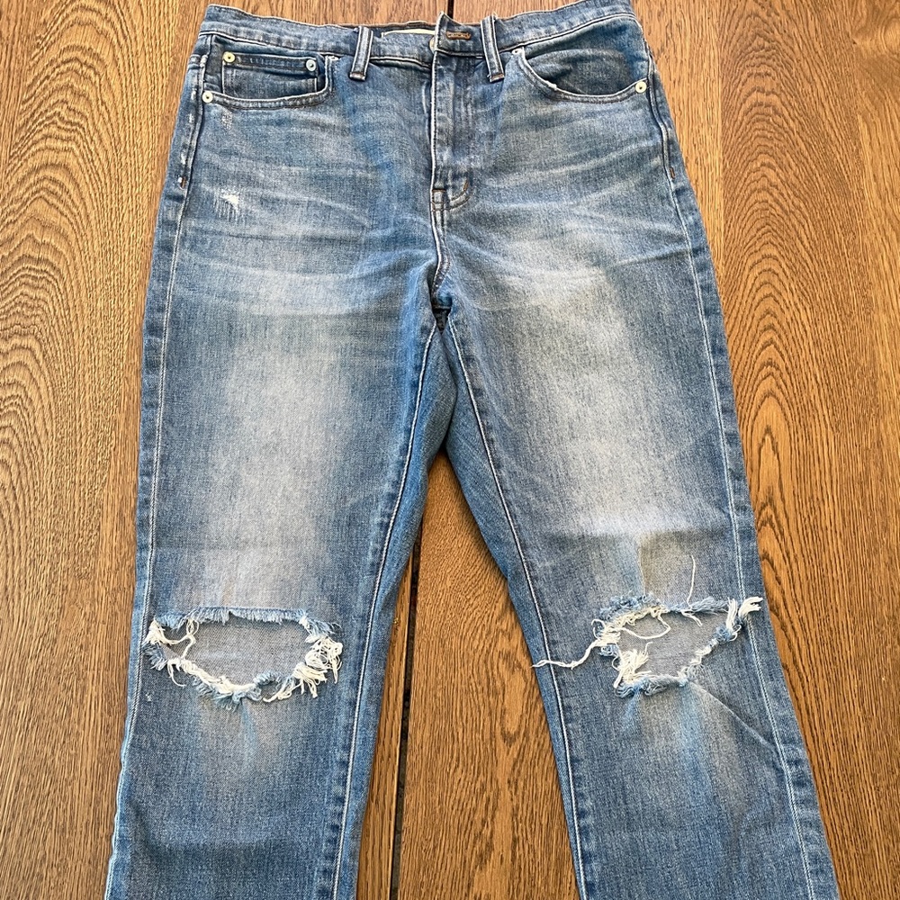 Madewell high rise slim boy jean